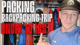 CoachBill315 is live! Packing my gear Under 10 lbs Baseweight #backpacking #Hammock #camping #hiking