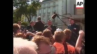 POLAND: WARSAW: FARMERS STAGE PROTEST