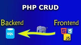 PHP and MySQL Tutorial | | CRUD (Create, Read, Update, Delete) for Frontend and Backend Development