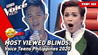 TOP 10 | MOST VIEWED Blind Auditions of 2020: Philippines  | The Voice Teens