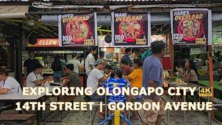 WALKING AT OLONGAPO CITY 14TH STREET | GORDON AVENUE  [4K HDR] 2024 WALKING TOUR