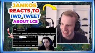 Jankos Reacts to IWDominate Tweet About LCS Viewership  