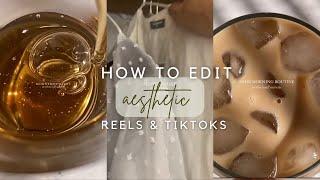 How i make aesthetic instagram reels & tiktok in CapCut