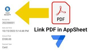 How To  Link PDF File Automation in AppSheet