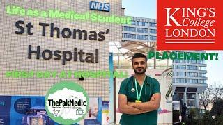 FIRST DAY AT HOSPITAL PLACEMENT | VLOG | LIFE OF A MEDICAL STUDENT