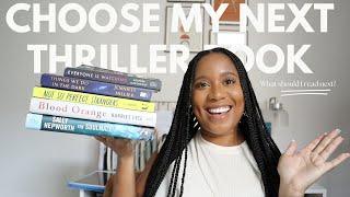 Choose my next thriller book // based on the first line + Goodreads reviews