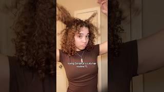 trying Zendaya’s curly hair routine🫧