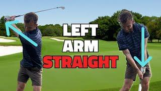 Stop Fatting And Thinning Your Irons! The SECRET To Keeping The Left Arm Straight