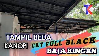 Kanopi Baja Ringan Cat Hitam minimalis