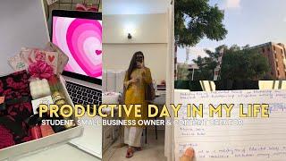 DAY IN MY LIFE | student, small business owner & content creator