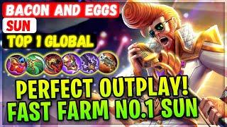 Perfect Outplay Sun! Fast Farm Monkey King [ Top 1 Global Sun ] bacon and eggs Mobile Legends Build