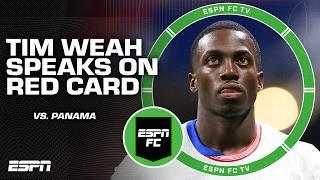 Tim Weah speaks on red card in USMNT's loss to Panama: 'A moment of frustration' | ESPN FC