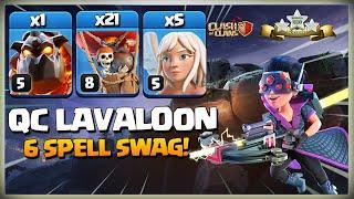 Th12 QC LaLo | Easy Th12 Queen Charge Lavaloon | Best TH12 3 Star Attack Strategy Clash of Clans COC