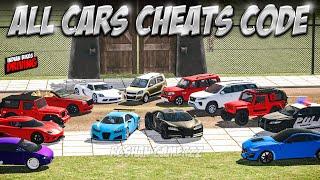 TOP5 SECRET CARS + ALL NEW CARS CHEAT CODE INDIAN BIKE DRIVING 3D