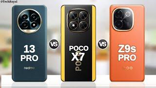 Realme 13 Pro 5g vs Poco X7 5g vs IQOO Z9s 5g || Full Comparison