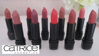 CATRICE DEMI MATTE LIPSTICK SWATCHES AND WEAR TEST