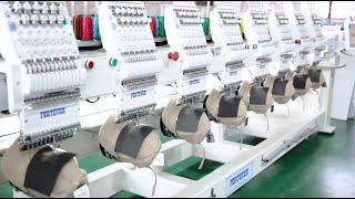 FORTEVER high speed 8 heads tubular structure embroidery machine