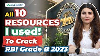 Sources Used by RBI Grade B Topper Karnima Maam | RBI Grade B 2024 Preparation Strategy | RBI 2024