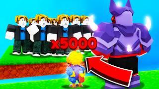 5000 Lucia Candy vs 50 Players In Roblox Bedwars