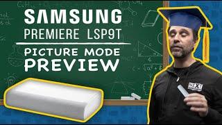 Samsung Premiere LSP9T Review - Triple Laser 4K UST Projector Picture Modes on Grandview  Dynamique