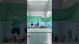 badminton doubles game #ytshots #badminton #youtube #ytshortsvideo #athlete #shots #shorts #trending
