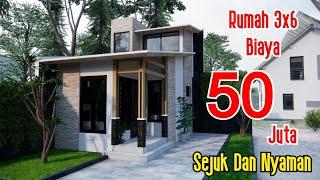 Tiny House! Bangun Rumah 50 jutaan 3x6 m SEJUK & NYAMAN