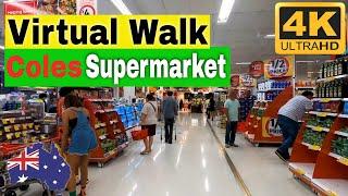 Walk Inside Coles Supermarket | 4K Tour | Visit Sydney Australia | Virtual Travel