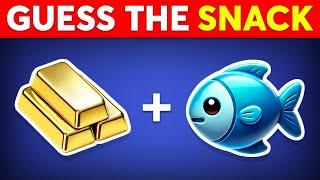 Guess the SNACK & JUNK FOOD by Emoji?  Emoji Quiz Challenge 2025