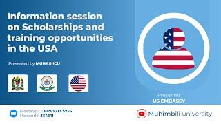 Information session on Scholarships and Training opportunities in the USA | US EMBASSY