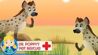 Issa the Hyena  | Doctor Poppy - Animals For Kids | Cartoon Animals