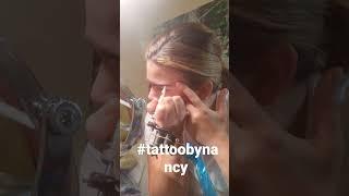 self tattooing ! I tattooed my own brows! this is how professional tattoo artists do it!