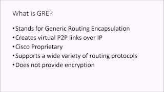 How to configure a GRE Tunnel on a Cisco Router