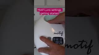 What settings to start on with your Motif Luna breast pump. #breastfeeding #baby #howto #breastpump