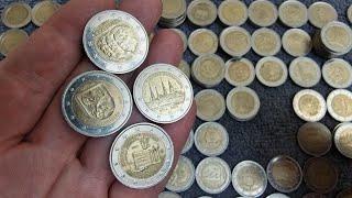 2 euro coin hunt.  Rare! collectable coins.