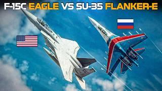 So Close You Could Reach Out And Touch Him | F-15C Eagle Vs Su-35 Flanker-E | DCS |