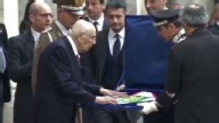 Italy - Italian President Giorgio Napolitano announces his resignation / Sergio Mattarella sworn in