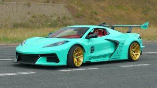 Modified Cars Leaving ULTRACE 2024 - Liberty Walk Corvette, Tuner BMWs, Mansory Urus, Silva S13