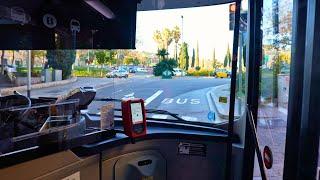 A Bus Journey through Barcelona - Front View