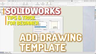 Solidworks How To Add Drawing Template