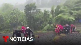 Cuatro muertos por tifón en Vietnam y avión tuvo problemas con el hielo | Noticias Telemundo