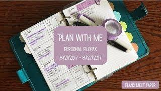 Functional Plan With Me Personal Filofax 8/21/2017 - 8/27/2017