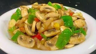 Stir-fried mushrooms are delicious and skillful. I will teach you a trick. It is delicious