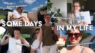 Sonne genießen, Bestellungen packen, too good to go, Schrank aufräumen || some days in my life