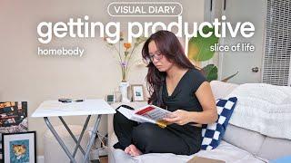 productive morning routine  apartment reset, cozy life at home | slice of life visual diary