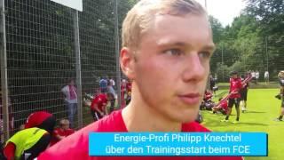 Philipp Knechtel zum Trainingsauftakt bei Energie Cottbus