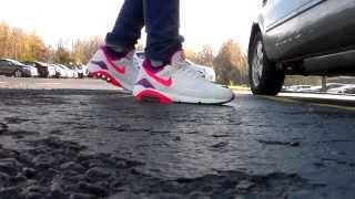 Nike Air Max 180 crimson/magenta/wht on feet