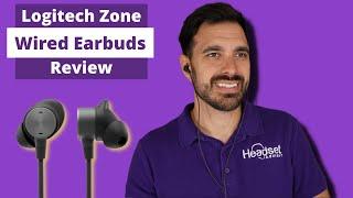 Logitech Zone Wired Earbuds Review  - LIVE MIC TEST!