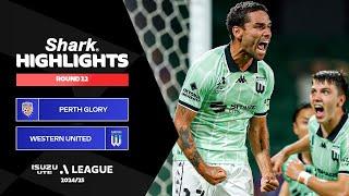 Perth Glory v Western United - Shark Highlights | Isuzu UTE A-League 2024-25 | Round 12