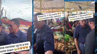 Elaine Run Way Andrew Holness A Browns Town Market 