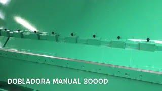 Dobladora Bender Plegadora de plancha Manual de 3000 mm Lago util Press Brakes